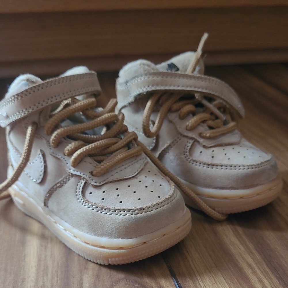 Nike Air Force 1 Mid Wheat Flax TD 4C AH0757-203